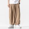 Men Wide Leg Pants Spring Brand Men Chinese Style Baggy Trouser Mens Hip Hop Jogger Pants Men Soild Color Pants