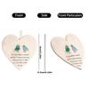 2d Christmas Sea Glass Christmas Tree Heart Shaped Decoration Ornaments