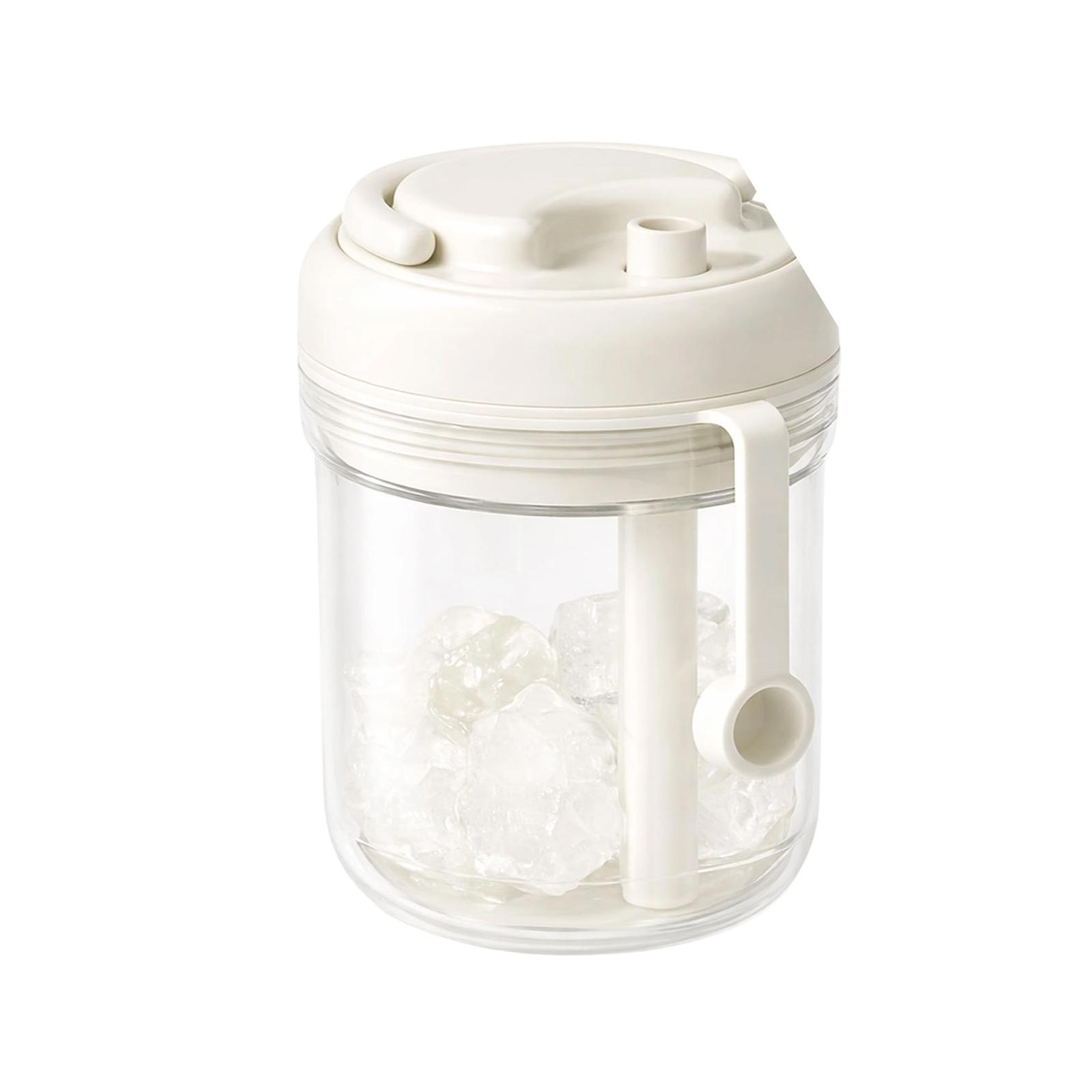 

Portable Ice Container with Lid and Scoop for Kitchen Storage Free Plastic Ice Holder with Handle for Home Use One Size білий