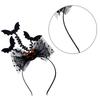 Gothic Bat Devil Hairband Soft Elastic Headwear Hair Hoop For Costume Event Themed Gatherings