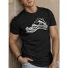 European Size Waves Men'S Short Sleeve T-shirt Summer T-shirt Top
