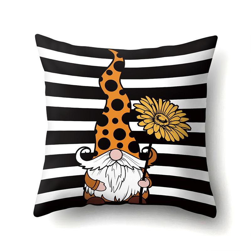 Thanksgiving Pillowcase Blessing Maple Leaf Pumpkin Sofa Cushion Cover Office Home Living Room Pillowcase