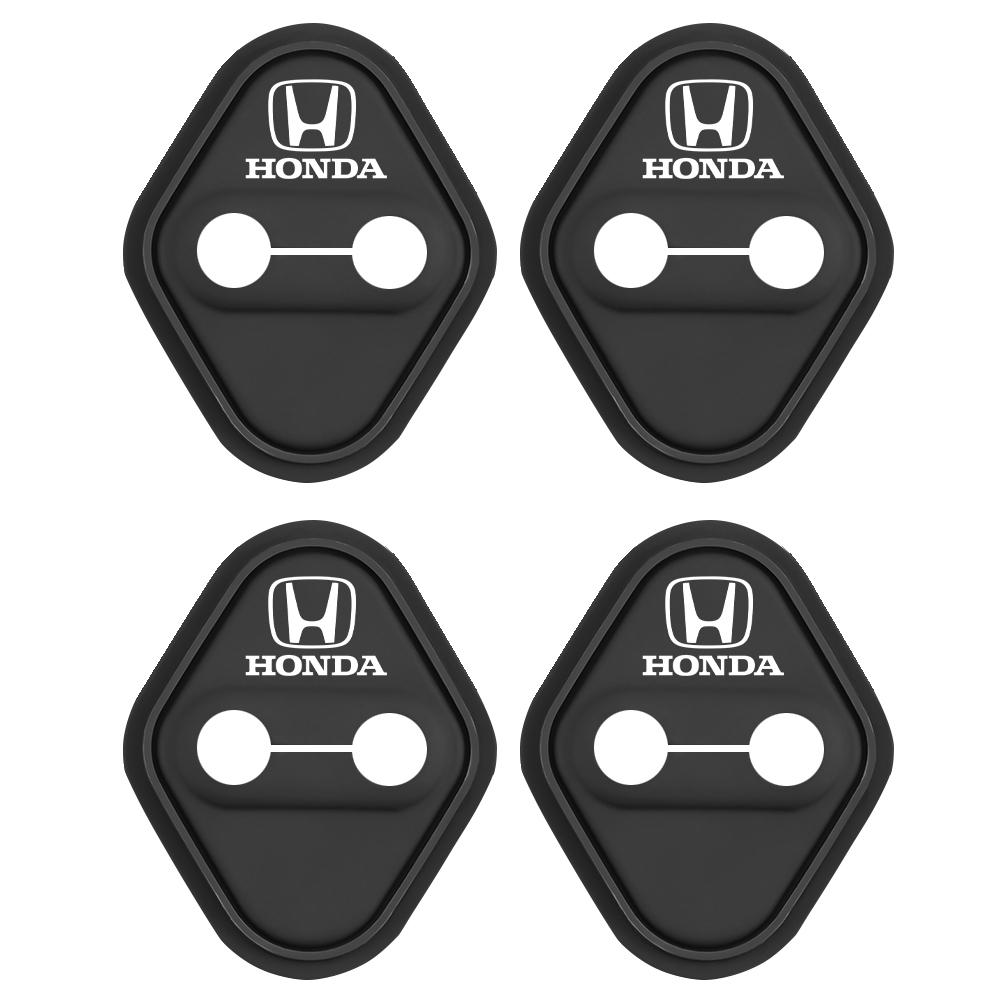 2/4pcs Silicone Car Door Lock Buckle Damping Protector Covers Accessories For Honda Civic Accord Fit Jazz Pilot CRV Odyssey City