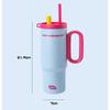 1Pcs 750Ml Large Capacity Coffee Cup Portable Water Cup With Straw 316 Stainless Steel Insulated Cup Cold &  Retention