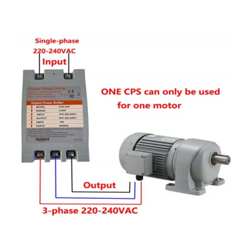 Industrial 15A Digital Phase Shifters for Converting Single Phase To Three Phase In Residential & Commercial Setting 