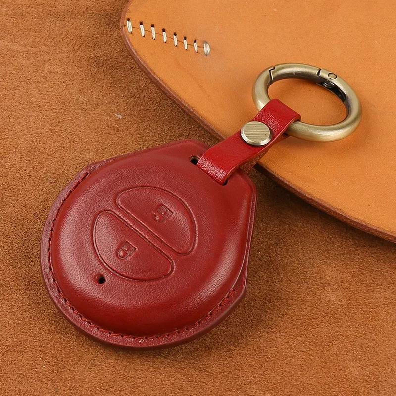 For Indian Motorcycle Leather Key Cover Chief Black Horse Roadmaster Car Key Modification Decoration Protective Case