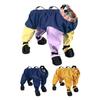 Wasserdichte Hundestiefel mit Hosenträger 4-beinige Hunde-Regenschuhe Rutschfester Pfotenschutz für kleine