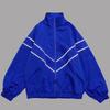 Pánská streetwear reflexní pruhovaná bunda Bunda na zip Top Windbreaker Tenká bunda Sportovní