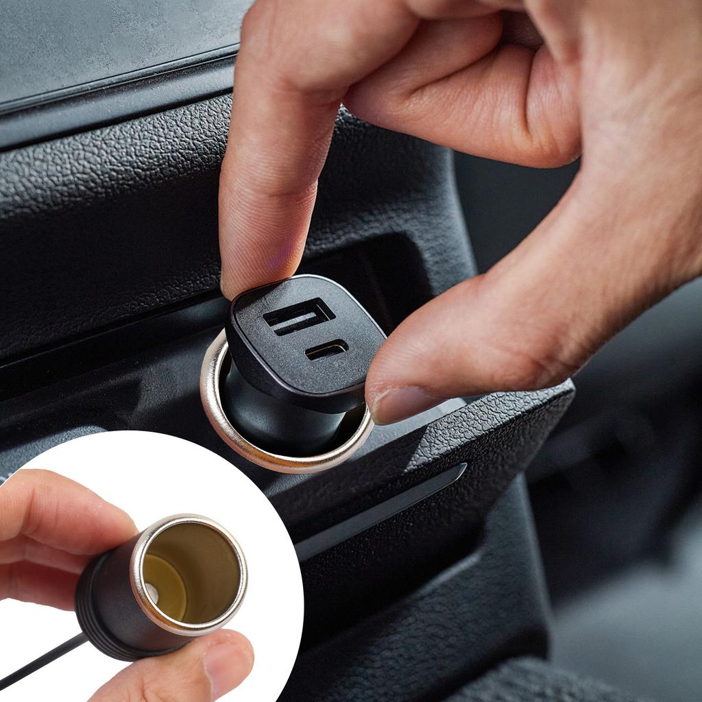 USB A Male To 12V Car Lighter Socket, USB 5V To 12V Step Up Lighter Adapter, For Dash Cam, GPS, Car LED Light Strips, And Other Automotive Electronics