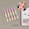RESOCHI Meow Fun Dream Lip Mud Gift Set: Pink Mist Texture, Cute & Girly Daily Lipstick, 5-Piece Set.