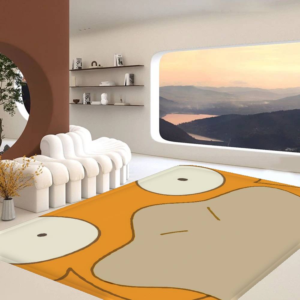 Cartoon P-Psyduck Door Mat Washable Non-Slip Living Room Sofa Chairs Area Mat Kitchen Doormat Area Rug
