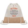 Tote bag - PLANETEE - Toile et Jute Cassandre Aussi Géniale - Coton - Beige - Anses solides