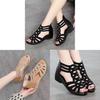 Included Soft Leather Sandals For Women Summer Breathable Casual Mom Shoes With Glitter Details