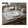 Opaque Placemat - EDEN - Rivoli - 28 X 44 Cm - Black and White - Polypropylene