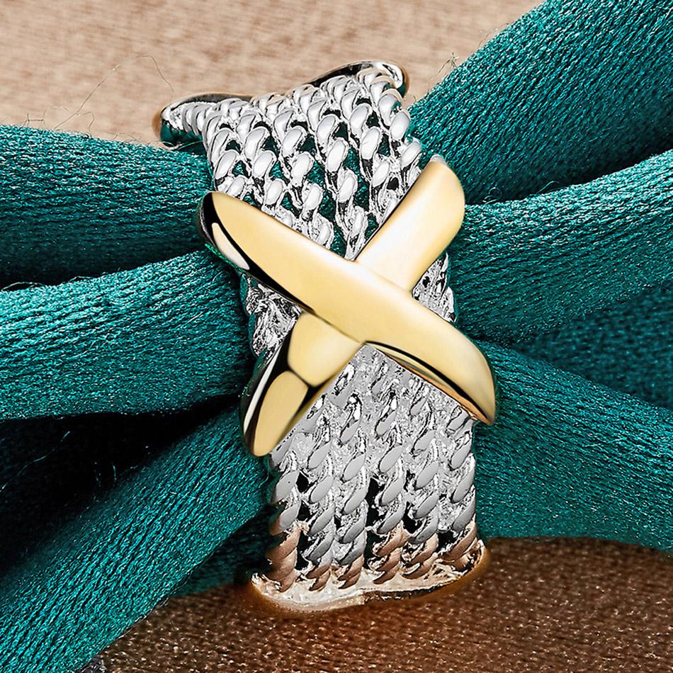 

Кольцо из стерлингового серебра 925 пробы с крестом 7, 8, 9, 10 для женщин, модные очаровательные ювелирные изделия для свадебной вечеринки 8