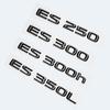 ABS-Buchstaben ES200 ES240 ES250 ES300h ES350 Glänzend Schwarzes Emblem Auto Kofferraumplakette Modifiziertes Aufgewertetes Aufkleber für Lexus ES Serie VH6