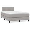 Maison Exclusive - Sommier à lattes de lit avec matelas Gris clair 120x200cm Tissu