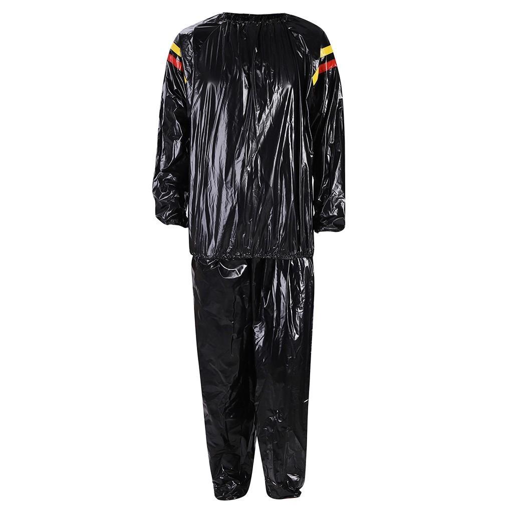 PVC Sauna Clothes Unisex Sports Fitness Sweat Clothes Sauna Suit Sweat Clothes