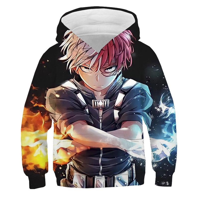 My Hero Academia Hoodies Mode Jungen Mädchen Anime Pullover Manga Bakugou Katsuki Langarm Sweatshirt Kinder Freizeit Trainingsanzug