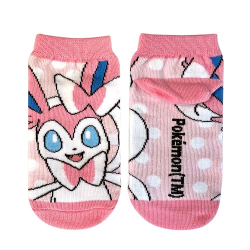 Small Planet Pokemon Character Socks, Sylveon Dots, Kids, Sizes 13-18cm