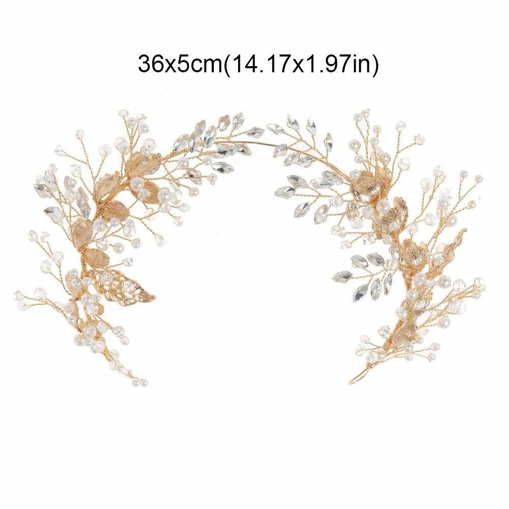 Pearl Bridal Headwear Flower Flower Headbands Elegant Bride Wedding Tiaras Bridal