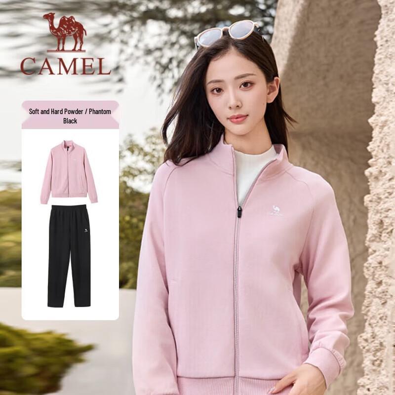 

Camel Women s Stand-Collar Sweatshirt Set S