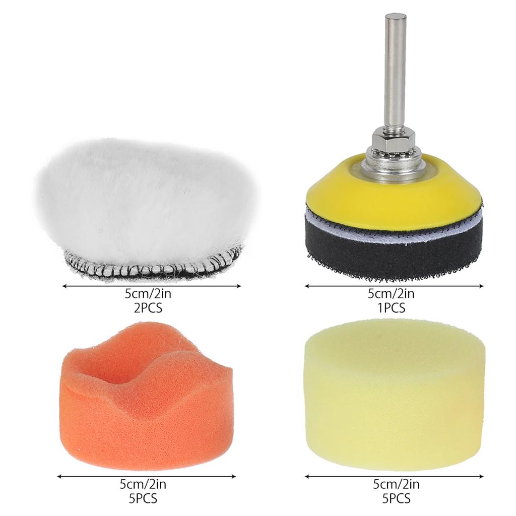 195Pcs 2 Inch Wet And Dry Sandpaper Polishing Pads Sanding Disc For Car Headlight Repair Wood Glass Stone Sanding Accessories