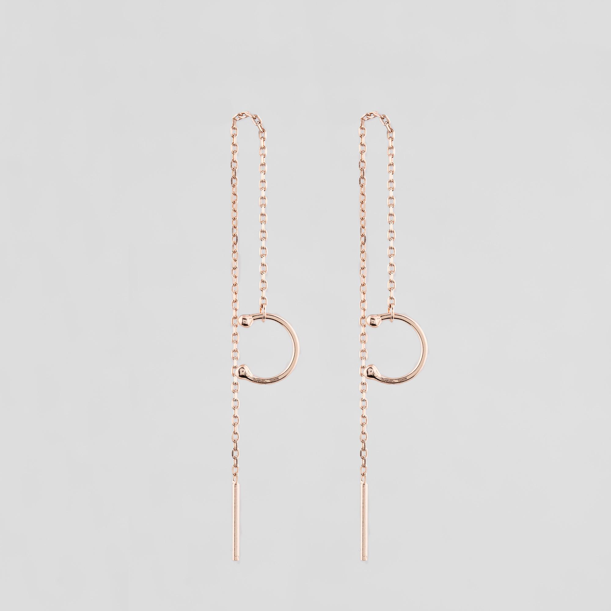 

Срібні сережки з діамантами золотистий