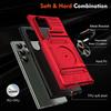 Samsung S25 Ultra Protective Case with Hidden Card Slot, Car Magnetic Ring, and Anti-Fall Design