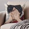 Fashion CCity Hunter SShinjuku Private Eyes Cushion Cover Pillowcase Antidustmite Invisible Zipper Short Plush Sofa Cushion