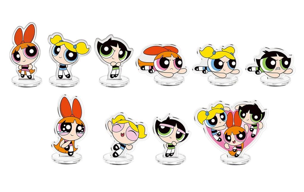 Powerpuff Girls Mame Character Stand Set of 10 (Gacha)