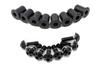 SSK ASB0208BK Machined Aluminum Screen Bolts, Wellnut, Set of 8, Black