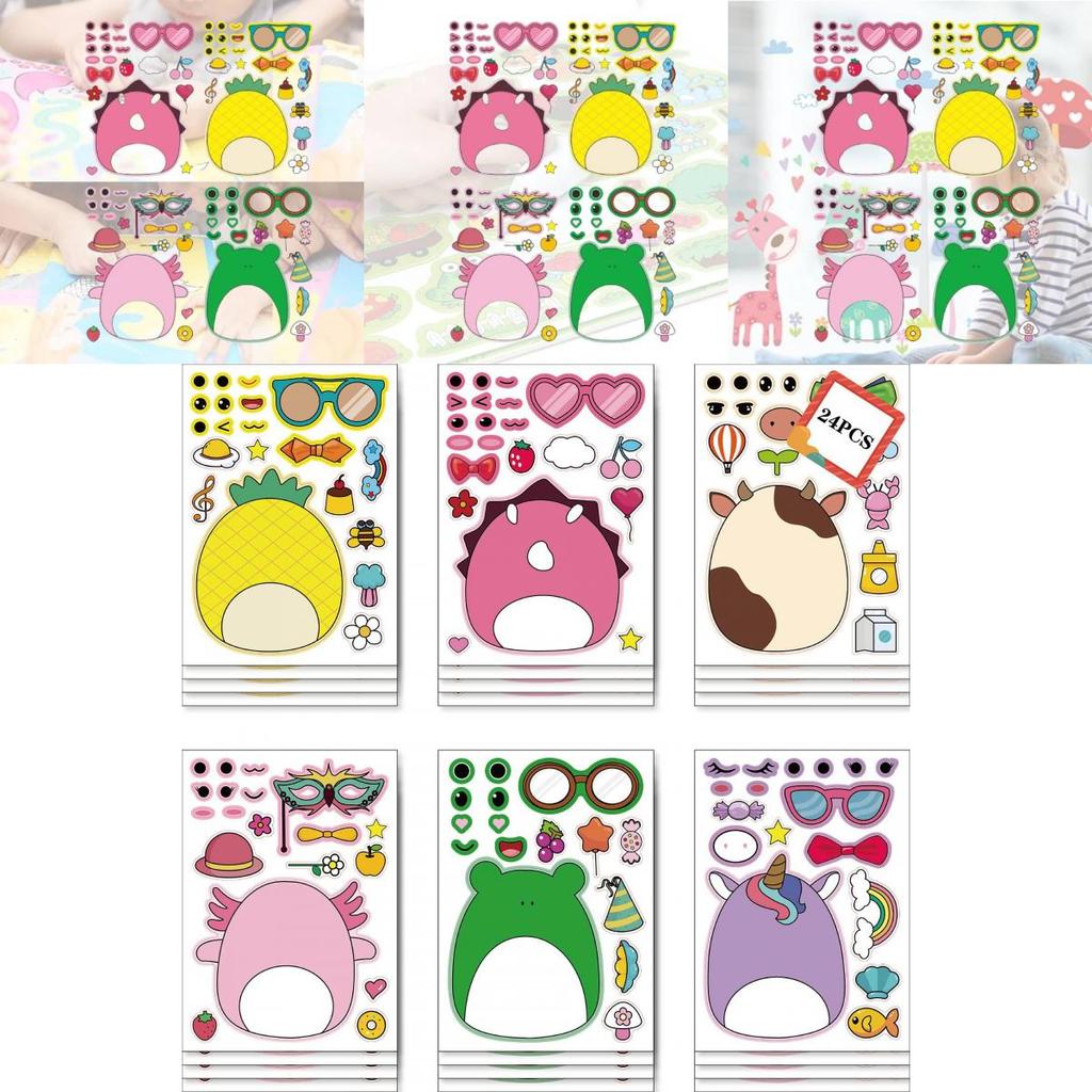 Kinder Cartoon Eltern-Kind Interaktives Puzzle Aufkleber