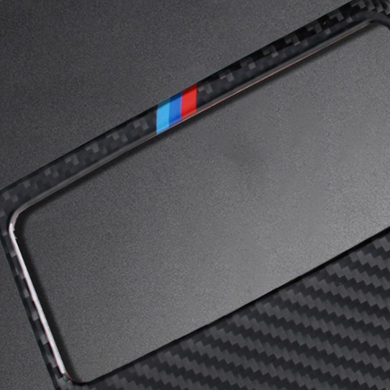 Carbon Fiber Car Interior Rear Seat Air Vent Outlet Decoration Cover Trim Sticker Decal For BMW 3 Series E90 E92 E93