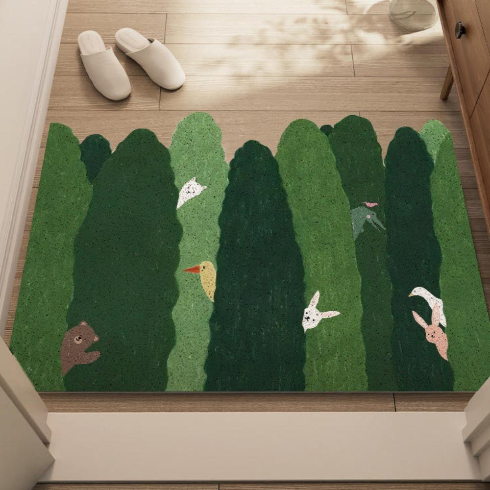 Cartoon Bathroom Foot Mat Water-Absorbing Floor Carpet Dirt-Resistant Foot Pad  Household
