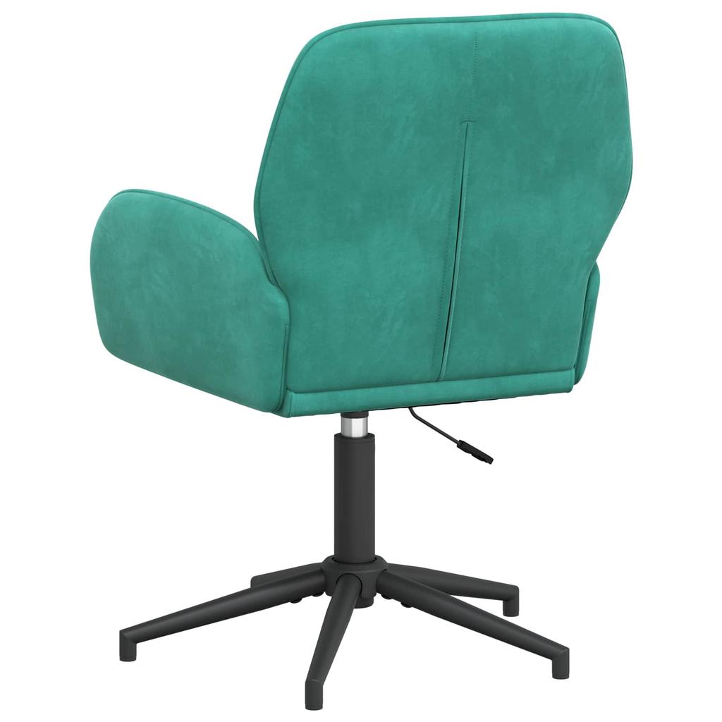 Swivel Chair 54 x 55 x 90 cm Turquoise Velvet