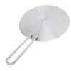 Stainless Steel Heat Diffuser Converter with Detachable Handle Round Induction Adapter Plate for Gas Stove Glass Cooktop