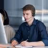 Wireless Headset with Microphone Noise Cancelling Wireless Headset for Work Home/Office/Call Center/PC/Computer/Laptop
