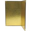 Miniature Gold Folding Screen, 2 Panels (medium), 205 X 260 Mm, Plain Gold, C512