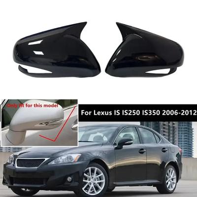 Para Lexus IS350 IS250 ES350 2008-2012 com Volante à Esquerda Autocolante para Carro Capa de Espelho Lateral Retrovisor Tampa de Asa Exterior Porta Capa de Retrovisor Traseiro ABS