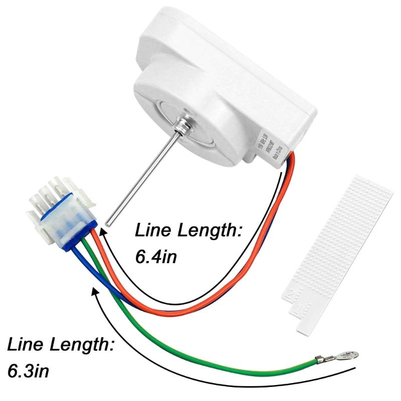 115V 60Hz WR60X21887 Refrigerator Fan Motor Assembly For WR60X10137 WR60X10054 WR60X10189 WR60X10240 Replacement