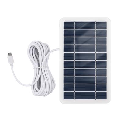 2W 5V Portable Solar Charger Waterproof Solar Panel Charger for Camping with Micro USB Plug for