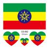 World Cup 2026 National Flag Waterproof Tattoo Stickers for Sports