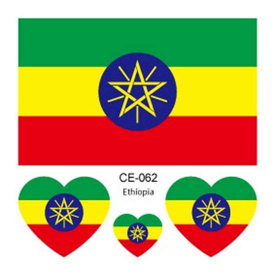 World Cup 2026 National Flag Waterproof Tattoo Stickers for Sports