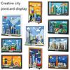 Idea Building Blocks City Postcard Urban Landmark Architectural  Murals Toys Art Hanging Picture Decoration Toy Gifts Adult Kid
