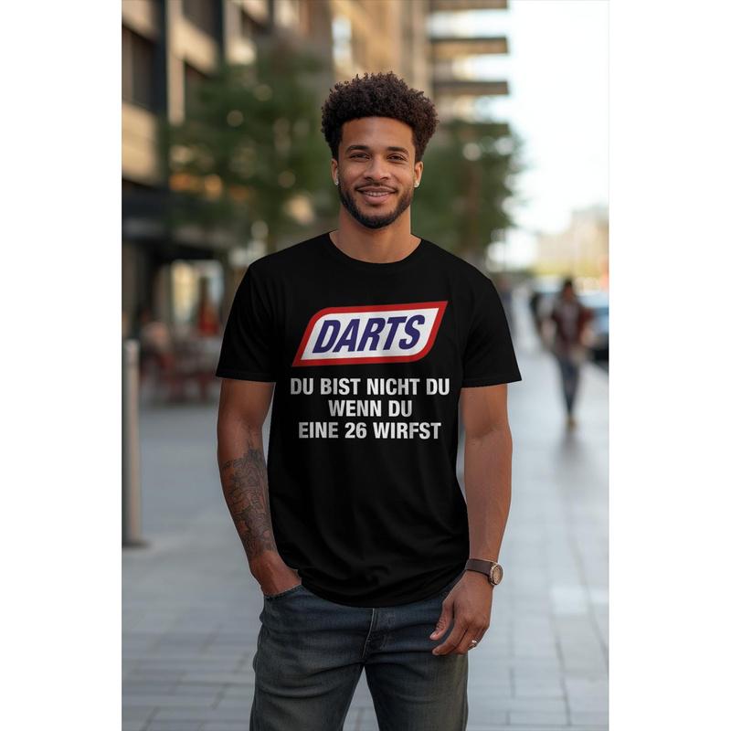 Darts You Are Not You When You Throw A 26 T-Shirt, Black Tee Unisex For Man Gift Cottoned Boy