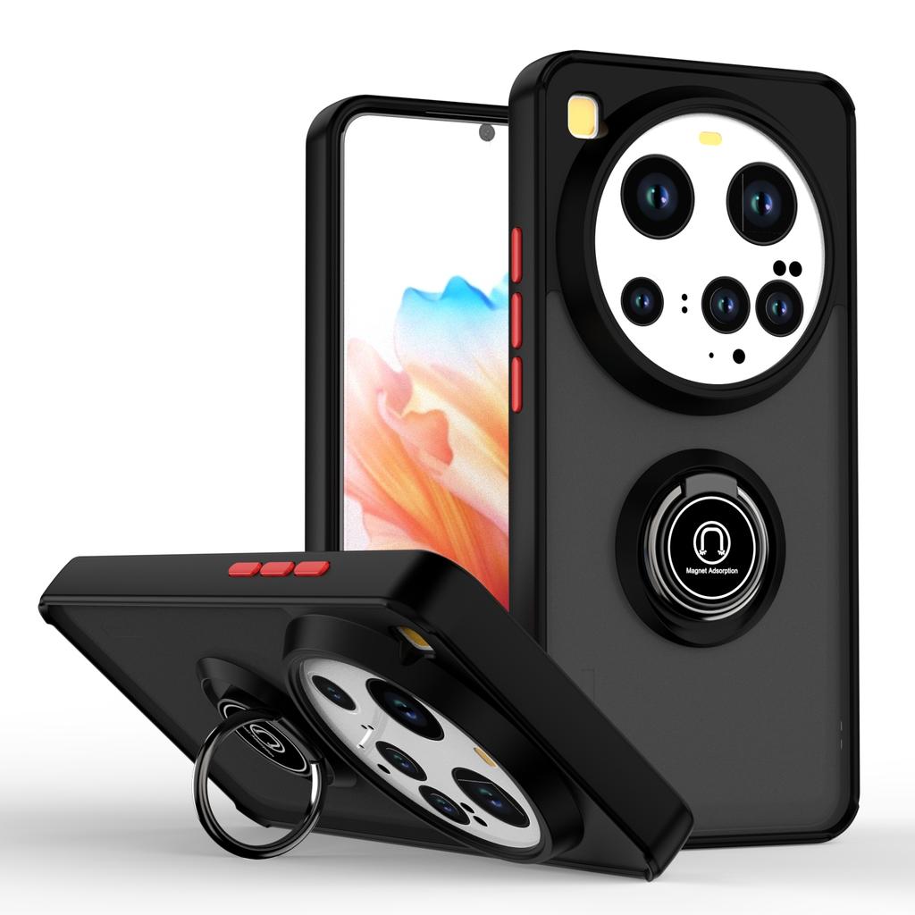 Armor Matte Case For Xiaomi 15 Ultra 5G Cover Ring Magnetic Stand Holder Shockproof Coque Fundas