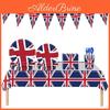 Celebrate In Style With The Lightweight And Delicate British Flag Party Supplies Set Excellent Materials For Any Occasion!
