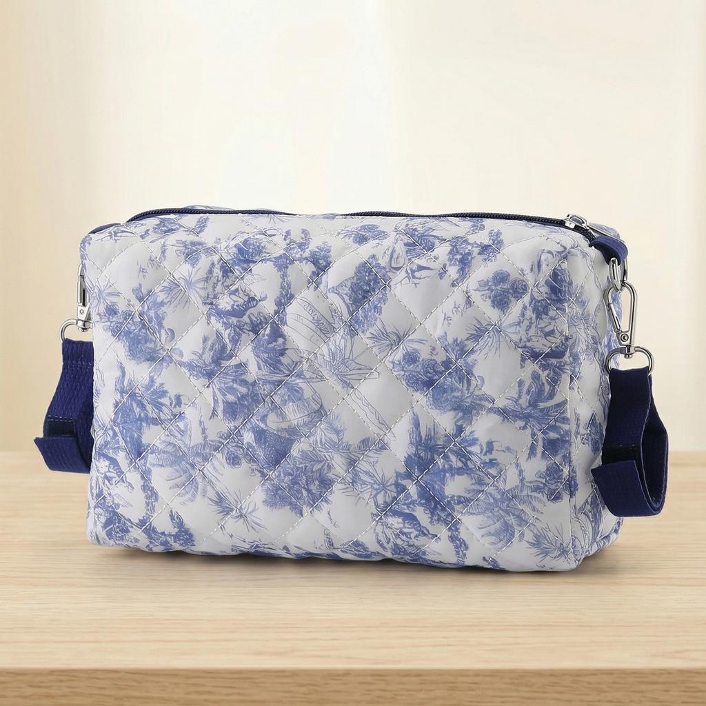 Floral Outdoor Diaper Bag Multifunctional Reusable Portable Stroller Organizer Bags with Stroller Hooks for All Strollers