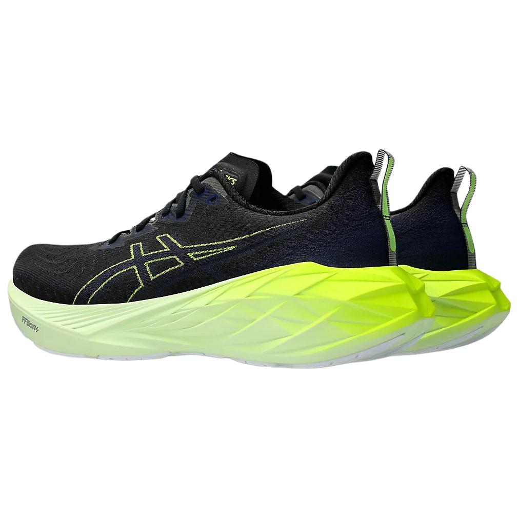 Asics Novablast 4 Wide Black Glow Yellow Men Sneakers Blue-Expanse 1011B694-003
